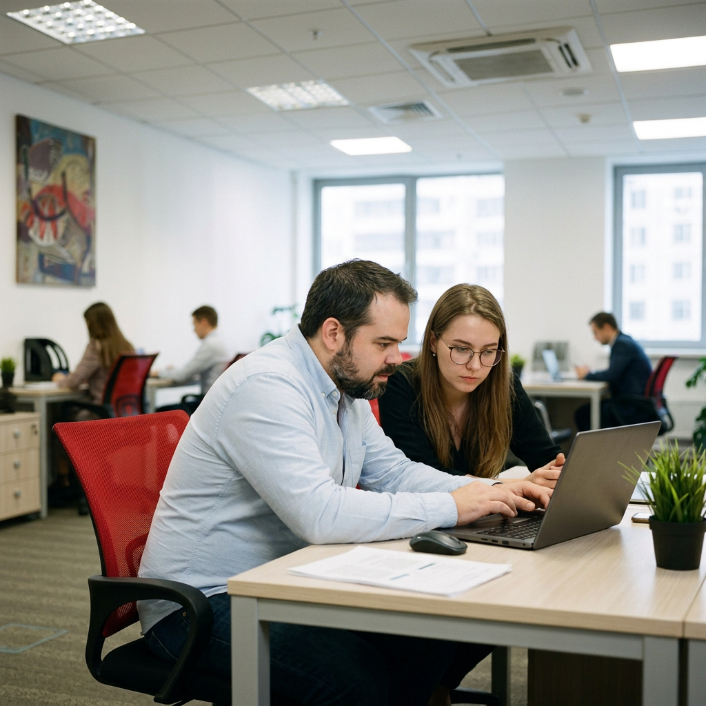 Oficina Kupakia — zona interior